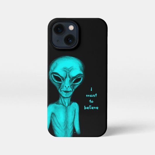 Alien, ik wil geloven iPhone hoesje (Achterkant)
