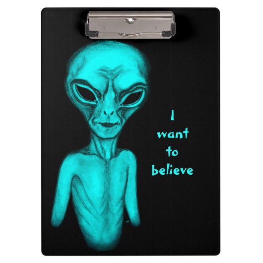 Alien, ik wil geloven klembord (Voorkant)