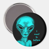 Alien, ik wil geloven magneet (Voorkant / Achterkant)