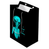 Alien, ik wil geloven medium cadeauzakje (Voorkant Gekanteld)