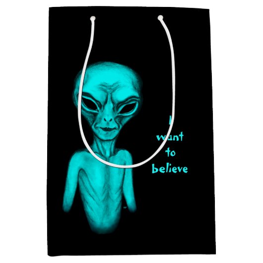 Alien, ik wil geloven medium cadeauzakje (Voorkant)