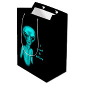 Alien, ik wil geloven medium cadeauzakje (Achterkant Gekanteld)