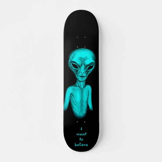 Alien, ik wil geloven persoonlijk skateboard (Voorkant)