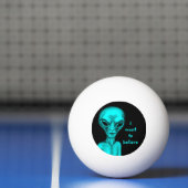 Alien, ik wil geloven pingpongbal (Net)