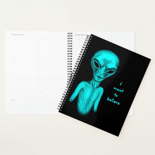Alien, ik wil geloven planner (Display)