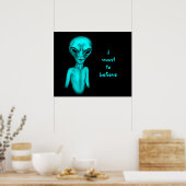 Alien, ik wil geloven poster (Keuken)