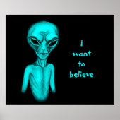 Alien, ik wil geloven poster (Voorkant)