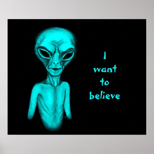 Alien, ik wil geloven poster (Voorkant)