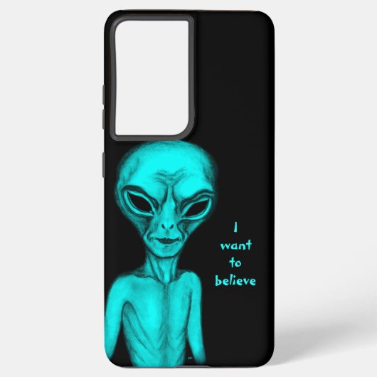 Alien, ik wil geloven samsung galaxy hoesje (Achterkant)