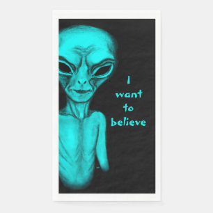Alien, ik wil geloven servet