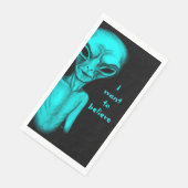 Alien, ik wil geloven servet (Hoek)