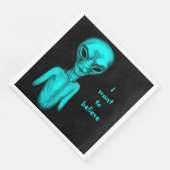 Alien, ik wil geloven servet (Hoek)