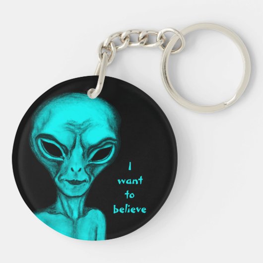 Alien, ik wil geloven sleutelhanger (Achterkant)