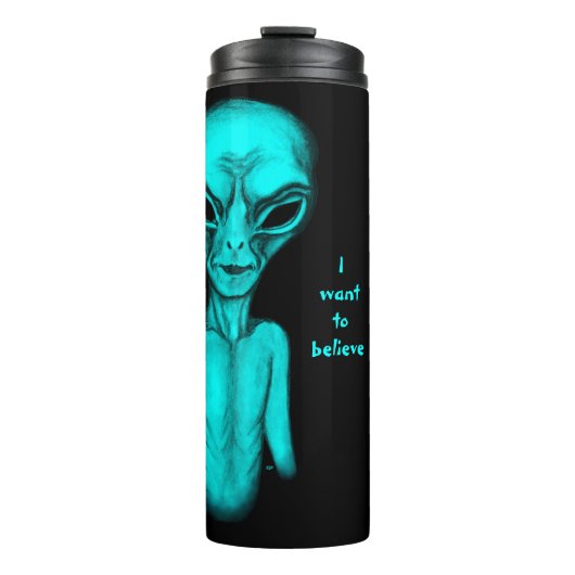 Alien, ik wil geloven thermosbeker (Voorkant)