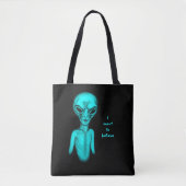 Alien, ik wil geloven tote bag (Voorkant)