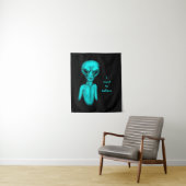 Alien, ik wil geloven wandkleed (In situ)