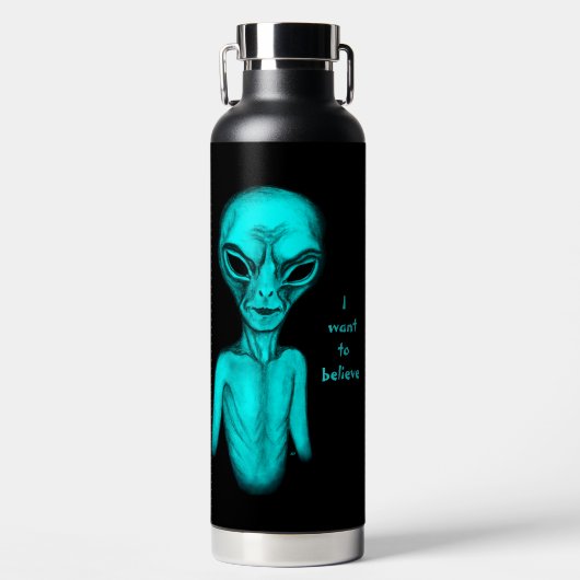 Alien, ik wil geloven waterfles (Voorkant)