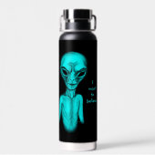 Alien, ik wil geloven waterfles (Achterkant)