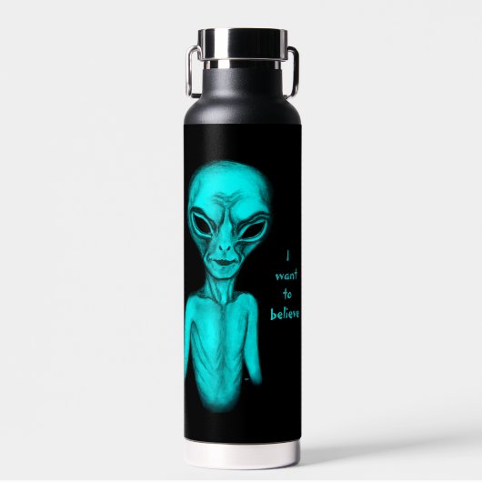 Alien, ik wil geloven waterfles (Voorkant)