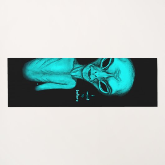 Alien, ik wil geloven yogamat (Achterkant (horizontaal))