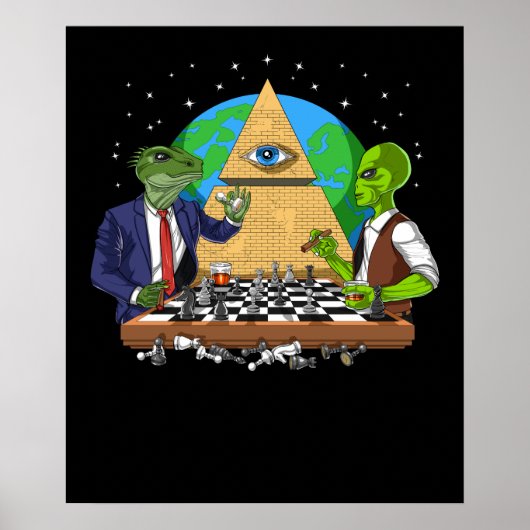 Alien Illuminati Poster (Voorkant)