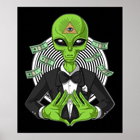 Alien Illuminati Poster (Voorkant)
