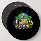 Alien Illuminati Ronde Button 6,0 Cm (Voorkant /achterkant)