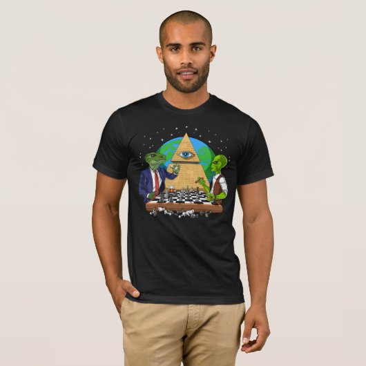 Alien Illuminati T-shirt (Voorkant volledig)