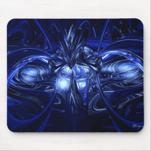 Alien in blauw muismat
