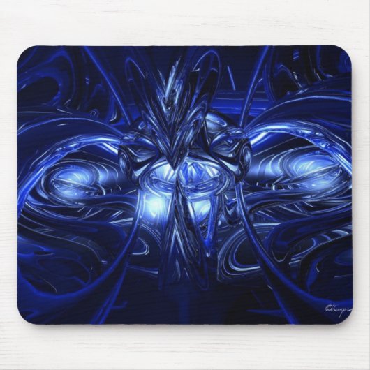 Alien in blauw muismat (Voorkant)