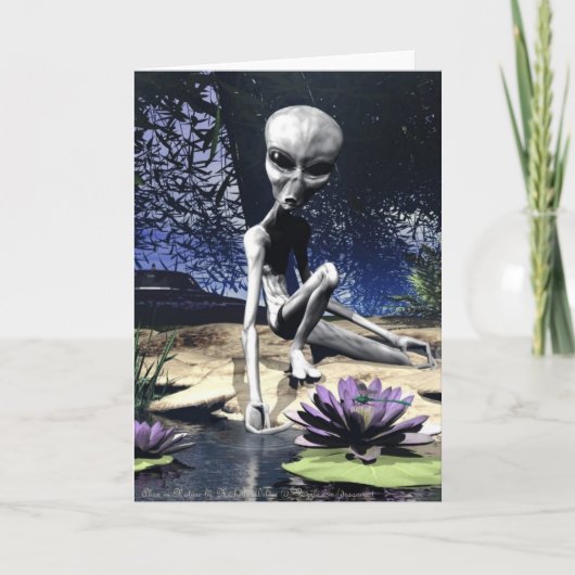 Alien in de Natuur Kaart (Voorkant)
