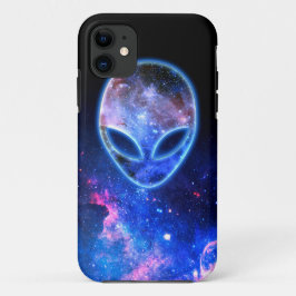 Alien in de ruimte Case-Mate iPhone case
