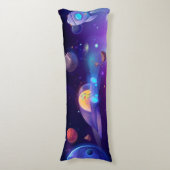 Alien in de ruimte lichaamskussen (Voorkant Verticaal)