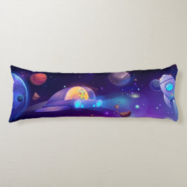 Alien in de ruimte lichaamskussen