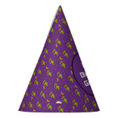 Alien in de ruimte met planetballonnen op zaterdag feesthoedjes (Links)