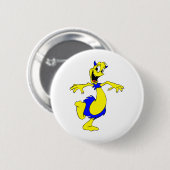Alien in drijfmestrok ronde button 5,7 cm (Voorkant /achterkant)