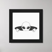 Alien in een eenzijdig, verrekend canvas afdrukken (Voorkant)