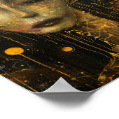 Alien in een Klimt-stijl Poster (Hoek)