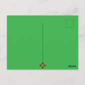 Alien in een ruimteschip draagt een New Mexico T-s Briefkaart (Achterkant)