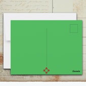 Alien in een ruimteschip draagt een New Mexico T-s Briefkaart