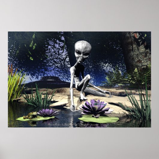 Alien in Natuur door Michelle Wilder Poster (Voorkant)