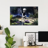 Alien in Natuur door Michelle Wilder Poster (Thuiskantoor)