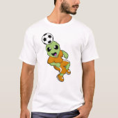 Alien in Soccer Sports T-shirt (Voorkant)