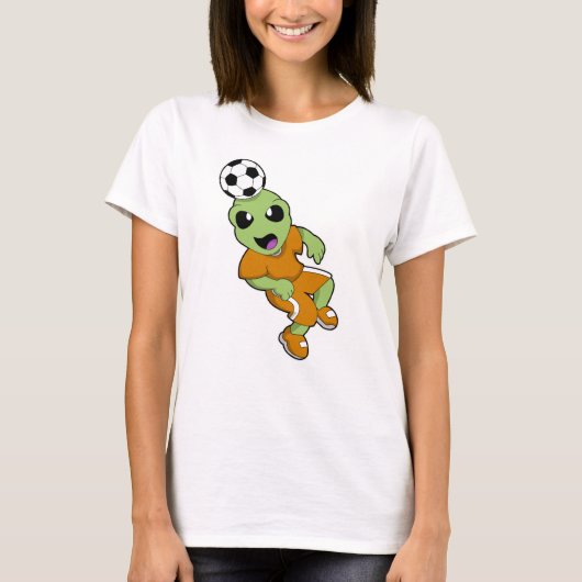 Alien in Soccer Sports T-shirt (Voorkant)