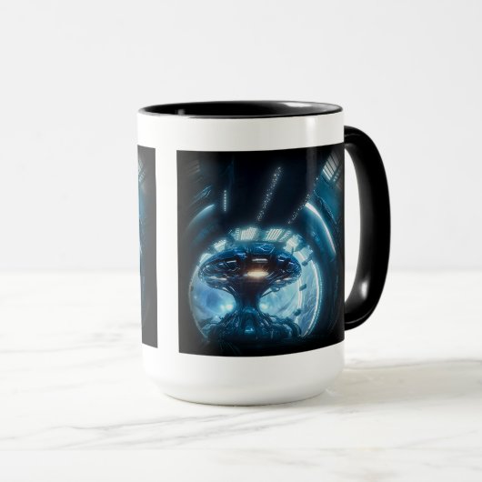 Alien in Space Combo Mok, 15 oz Mok (Voorkant rechts)