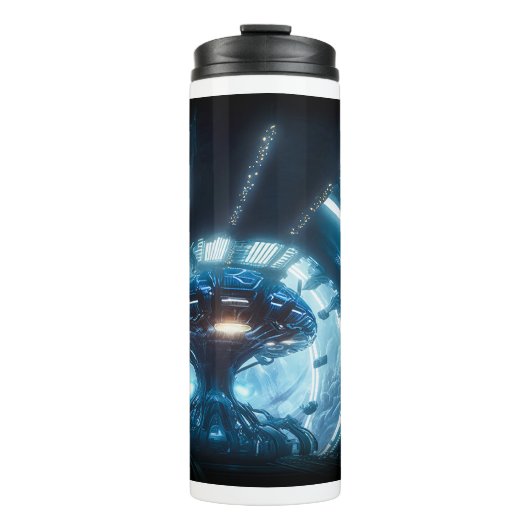 Alien in Space Thermal Tumbler Thermosbeker (Voorkant)