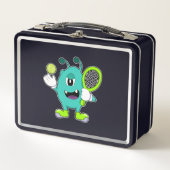 Alien in Tennis met Tennis racket (Voorkant)