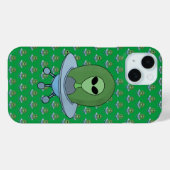Alien in zijn kleine ruimteschip Case-Mate iPhone case (Achterkant (horizontaal))