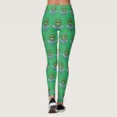Alien in zijn kleine ruimteschip leggings (Achterkant)