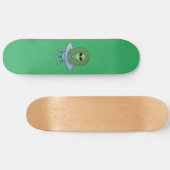 Alien in zijn kleine ruimteschip persoonlijk skateboard (Horizontaal)